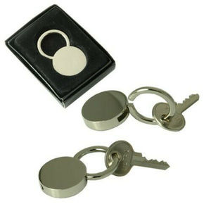 lock style key ring chrome plate keychain gift box